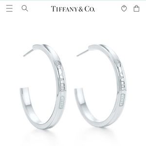 Tiffany & Co. from sterling silver hoop earrings